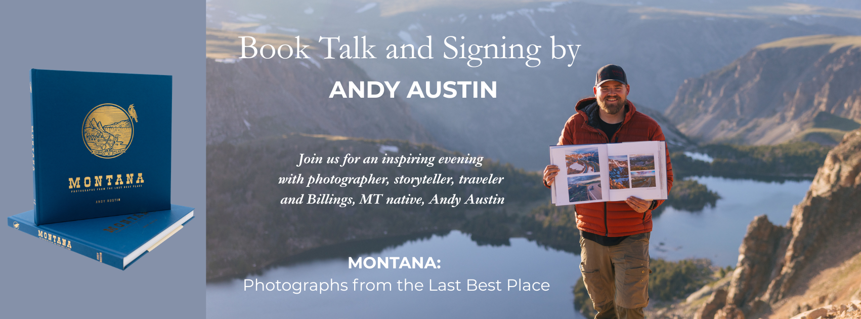 Meet the Photographer: Andy Austin Book Signing and Talk at The Base Camp Billings