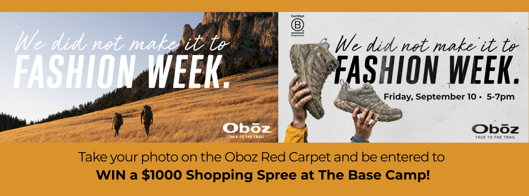 We Didn’t Make It to Fashion Week — Oboz x The Base Camp
